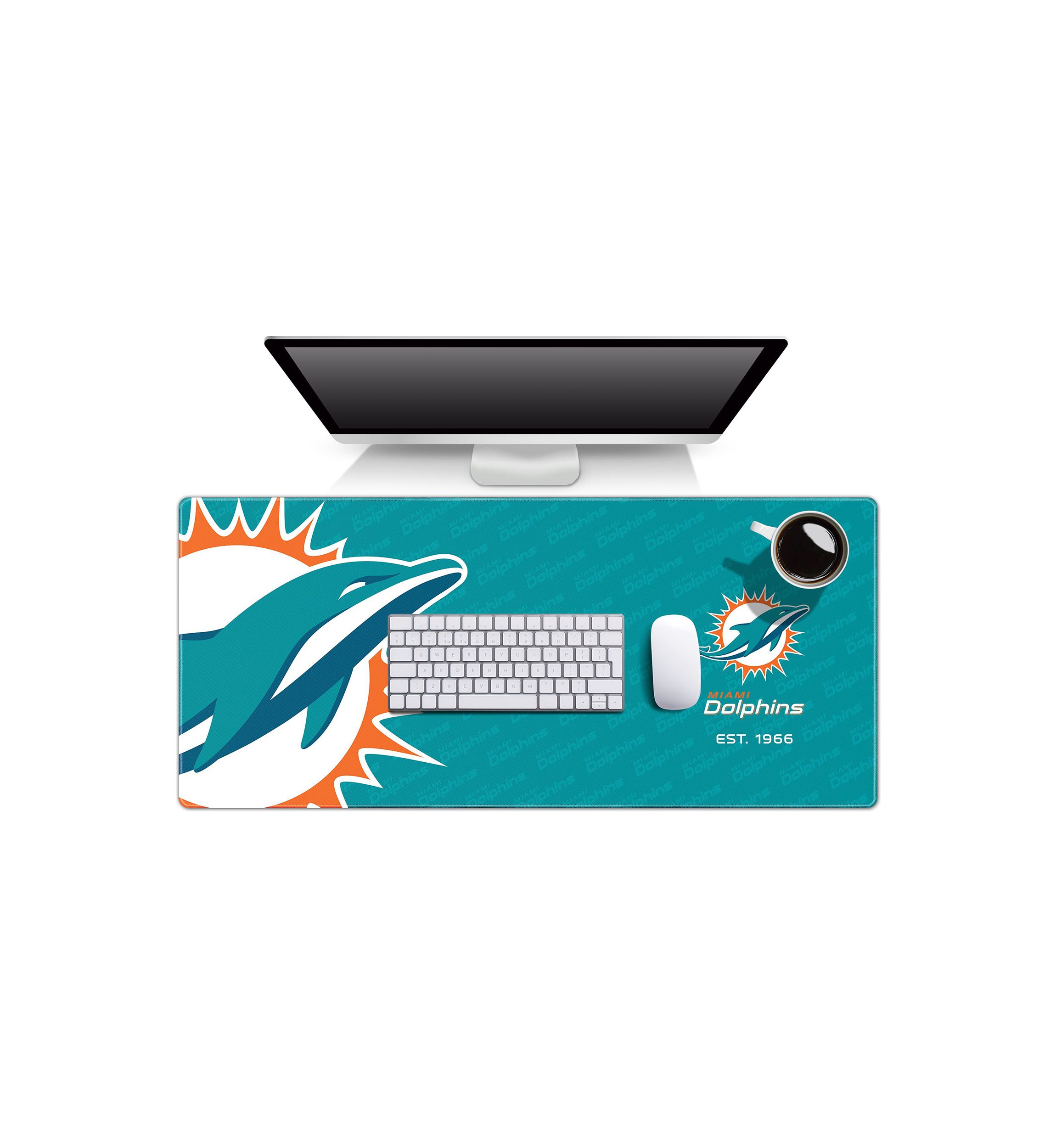 YouTheFan NFL Miami Dolphins Logo Series Desk Pad