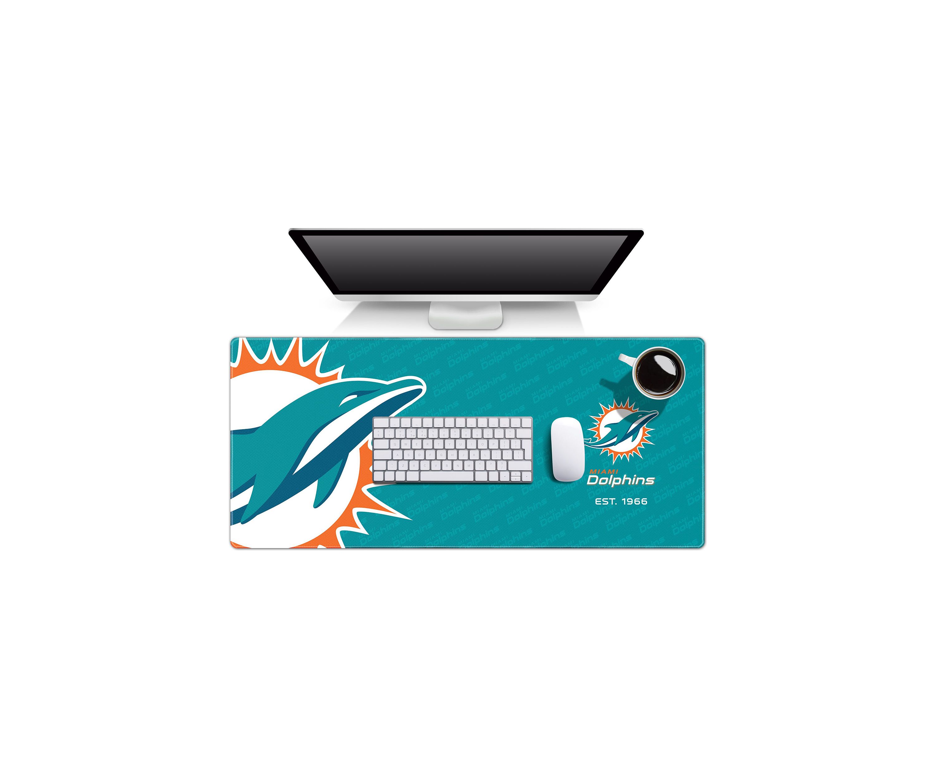 YouTheFan NFL Miami Dolphins Logo Series Desk Pad