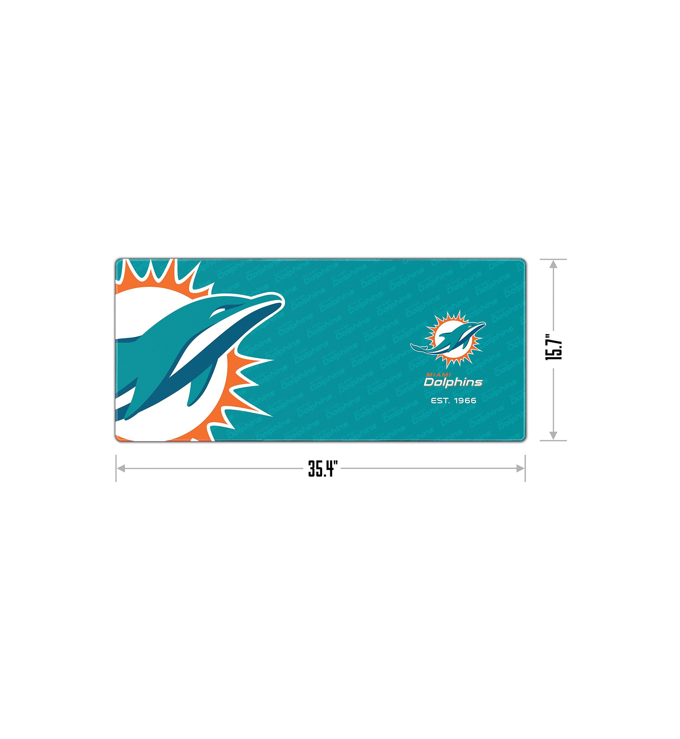 YouTheFan NFL Miami Dolphins Logo Series Desk Pad