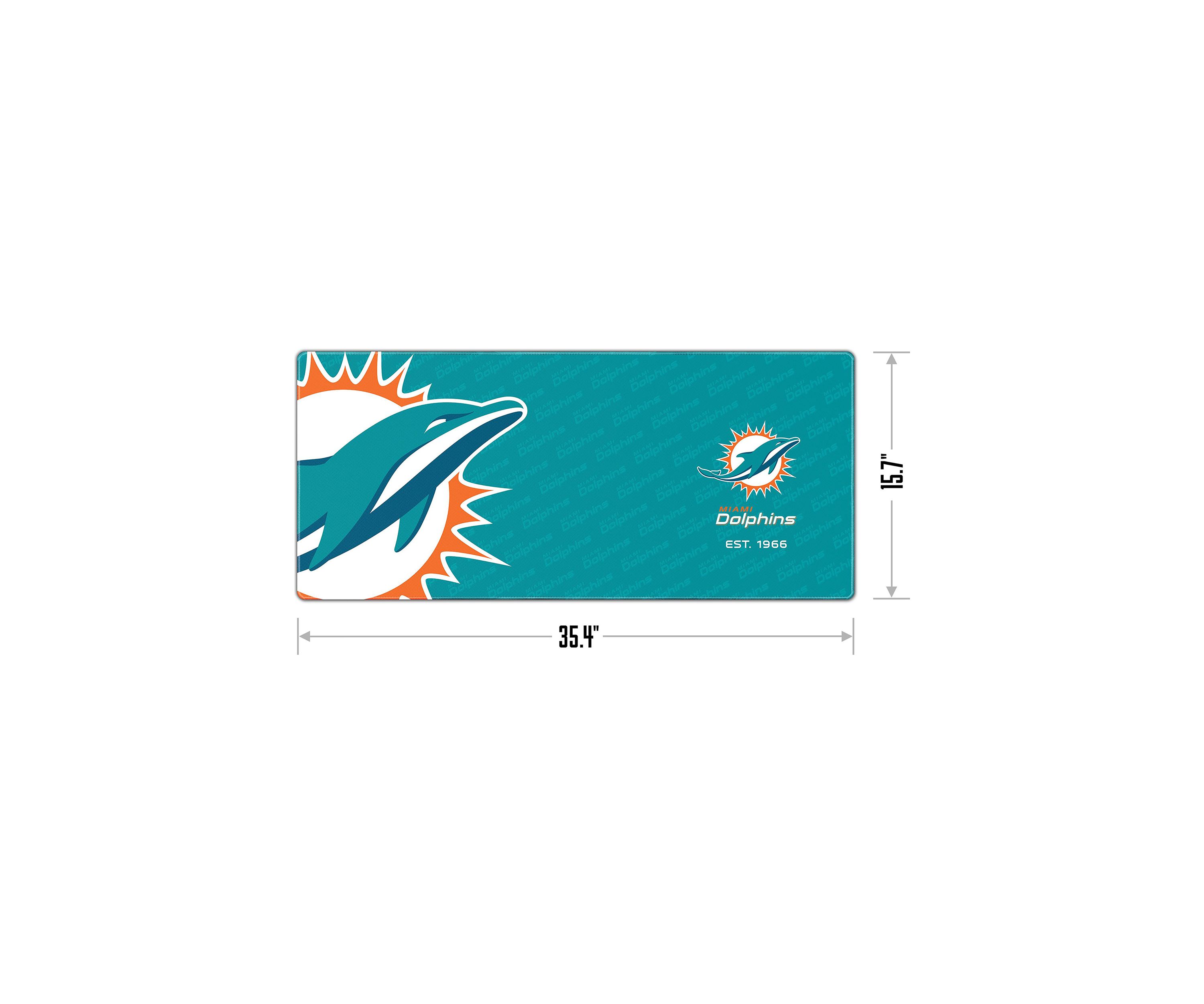 YouTheFan NFL Miami Dolphins Logo Series Desk Pad