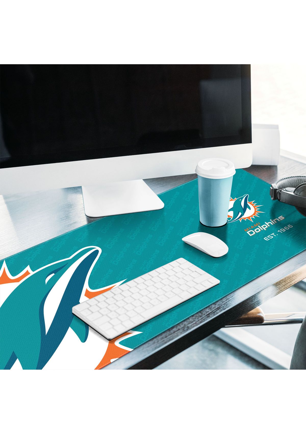 YouTheFan NFL Miami Dolphins Logo Series Desk Pad