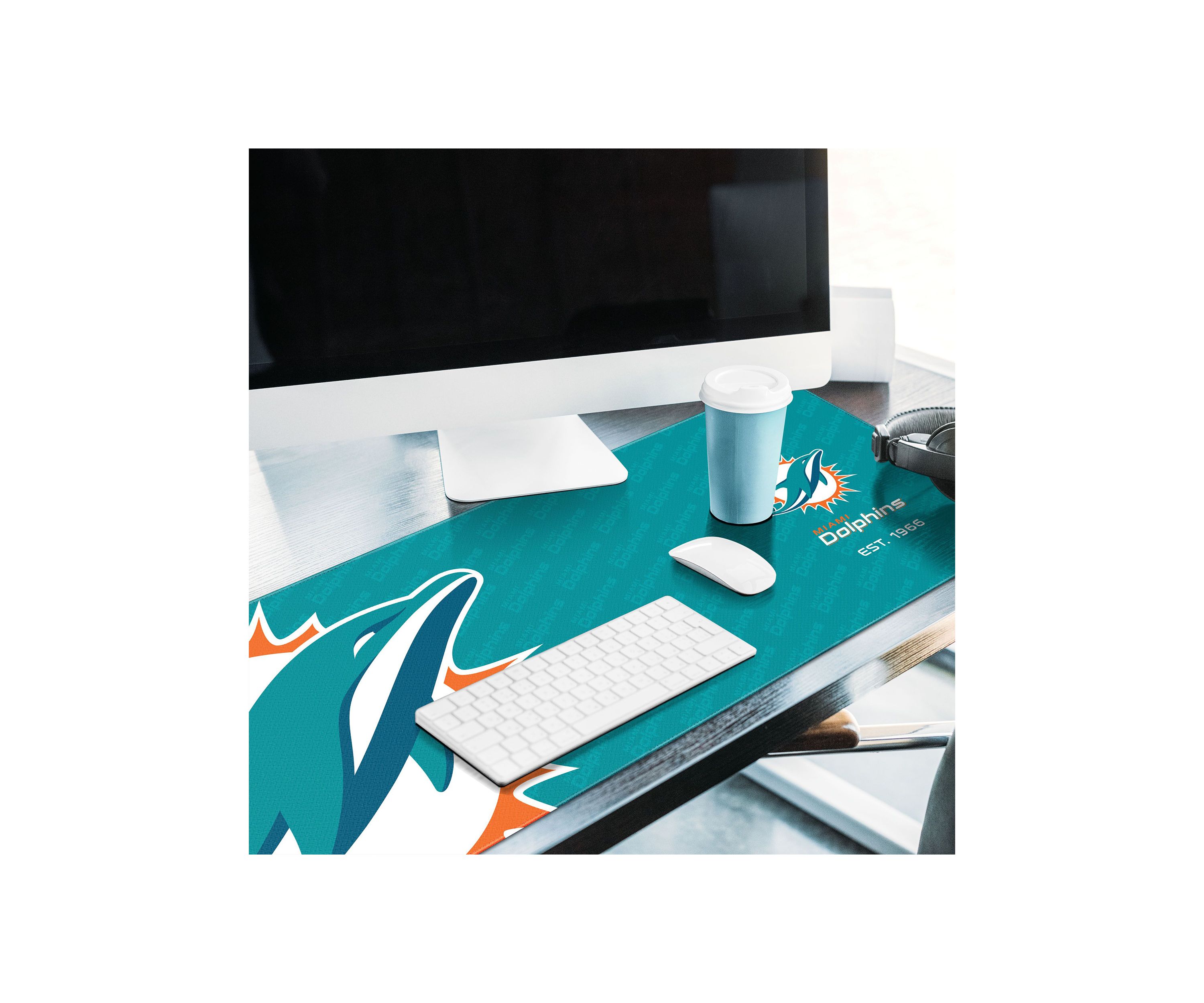 YouTheFan NFL Miami Dolphins Logo Series Desk Pad