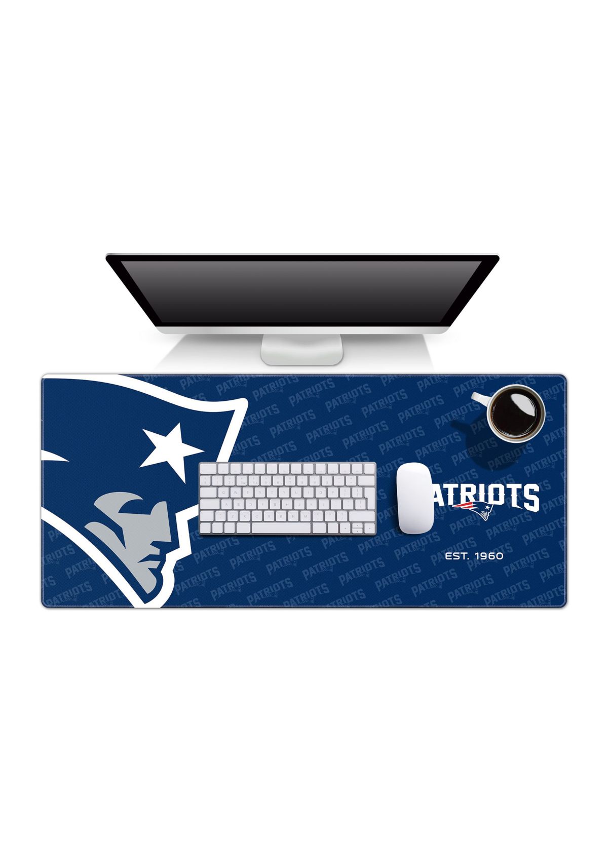 YouTheFan NFL New England Patriots Logo Series Desk Pad