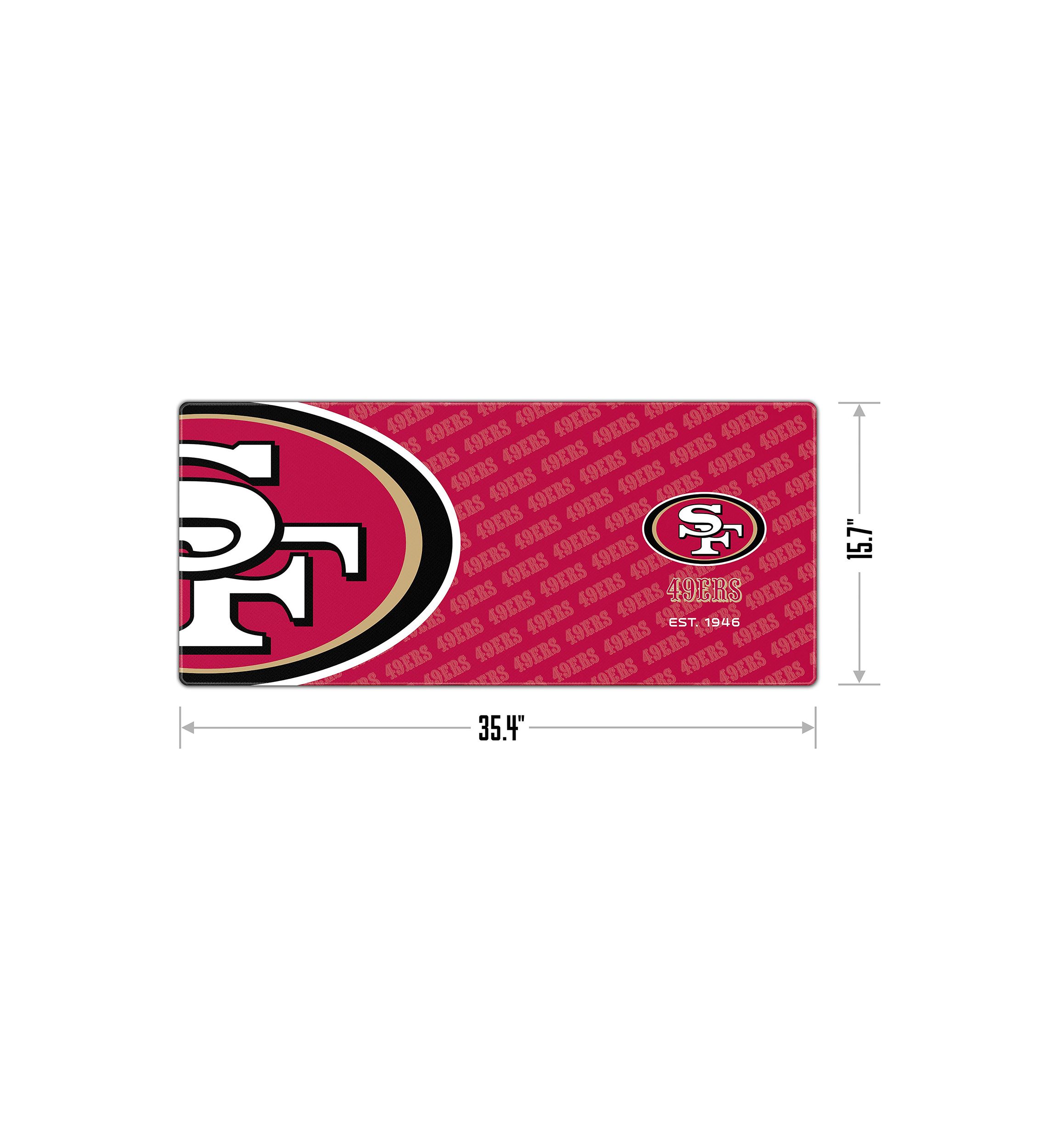 YouTheFan NFL San Francisco 49ers Logo Series Desk Pad