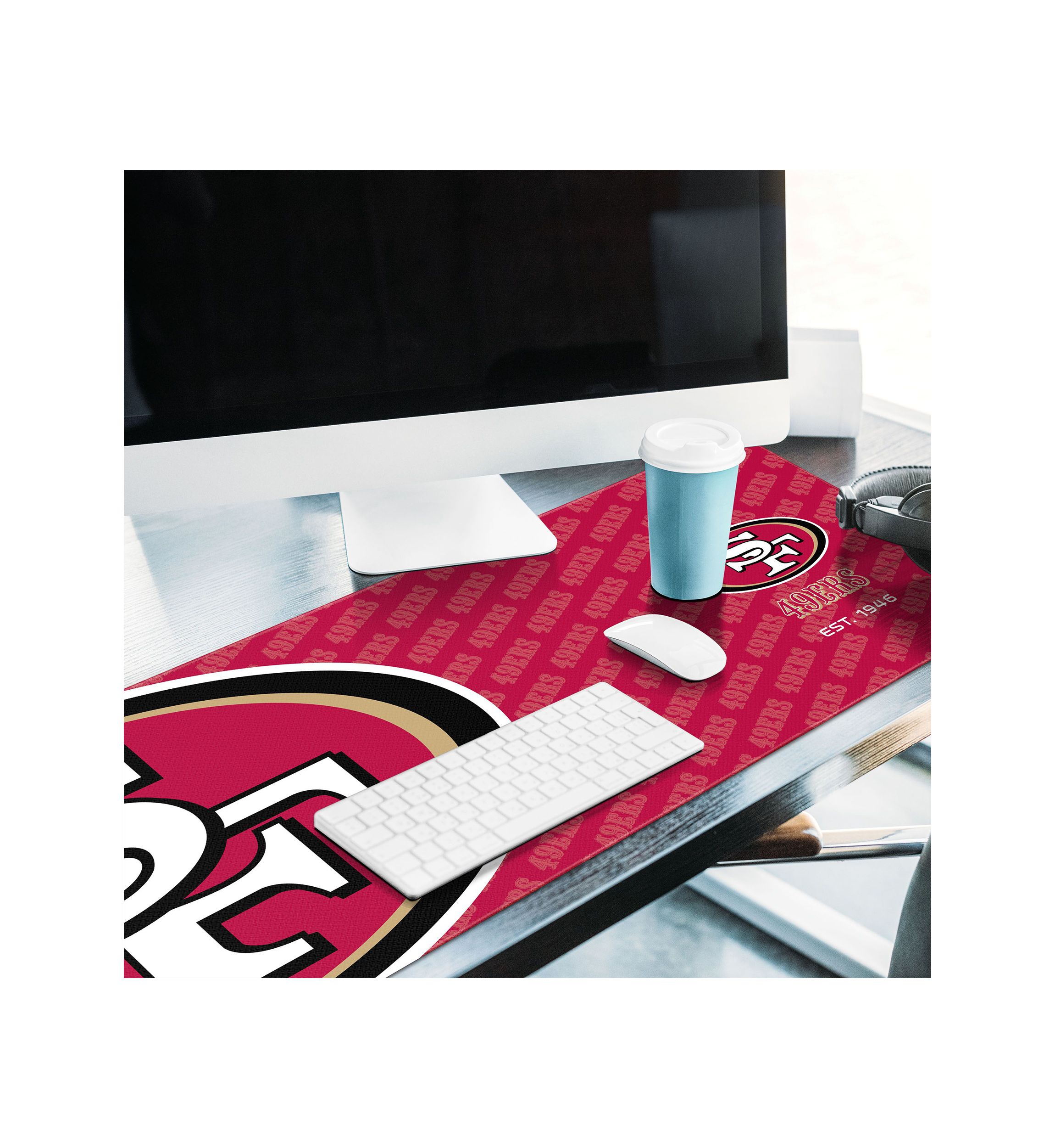 YouTheFan NFL San Francisco 49ers Logo Series Desk Pad