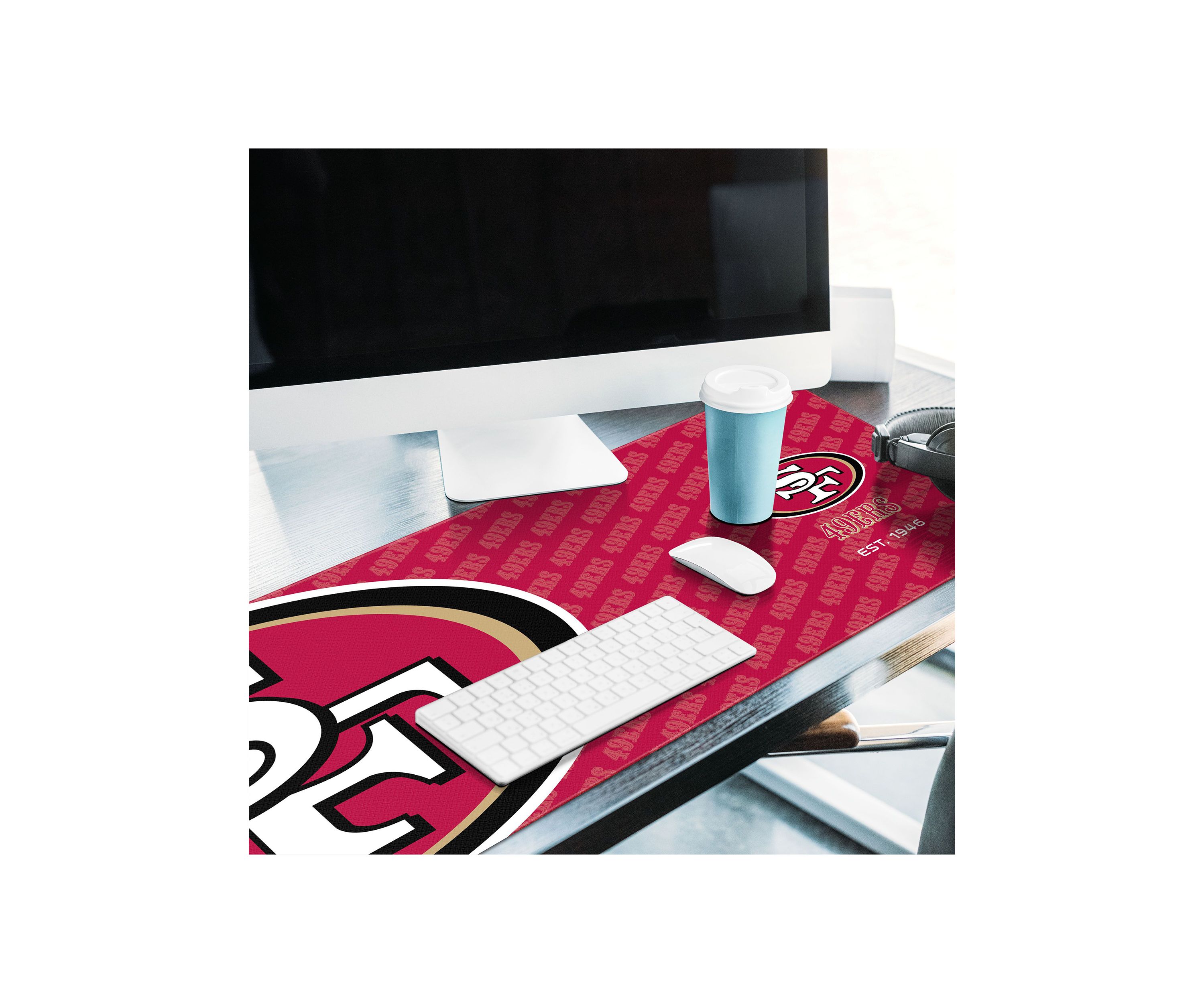 YouTheFan NFL San Francisco 49ers Logo Series Desk Pad