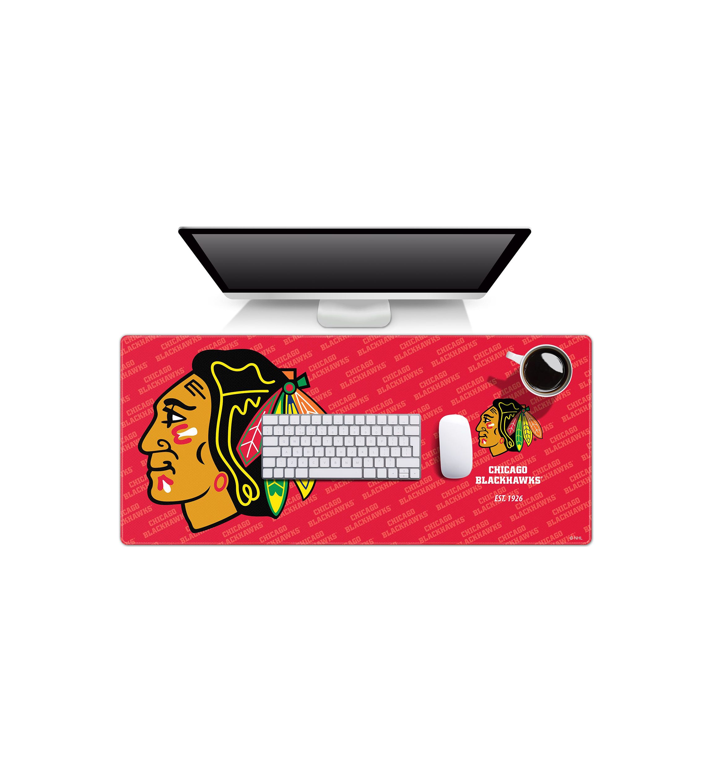YouTheFan NHL Chicago Blackhawks Logo Series Desk Pad