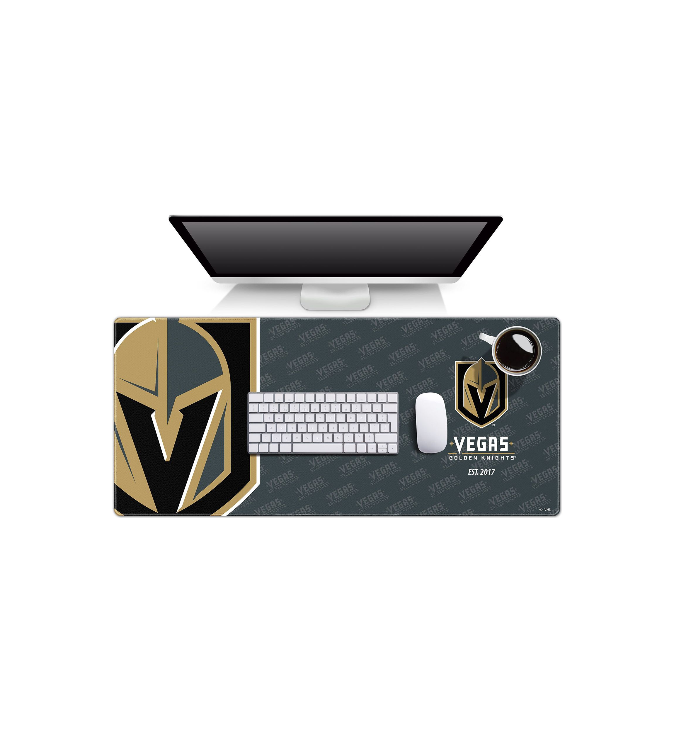 YouTheFan NHL Vegas Golden Knights Logo Series Desk Pad