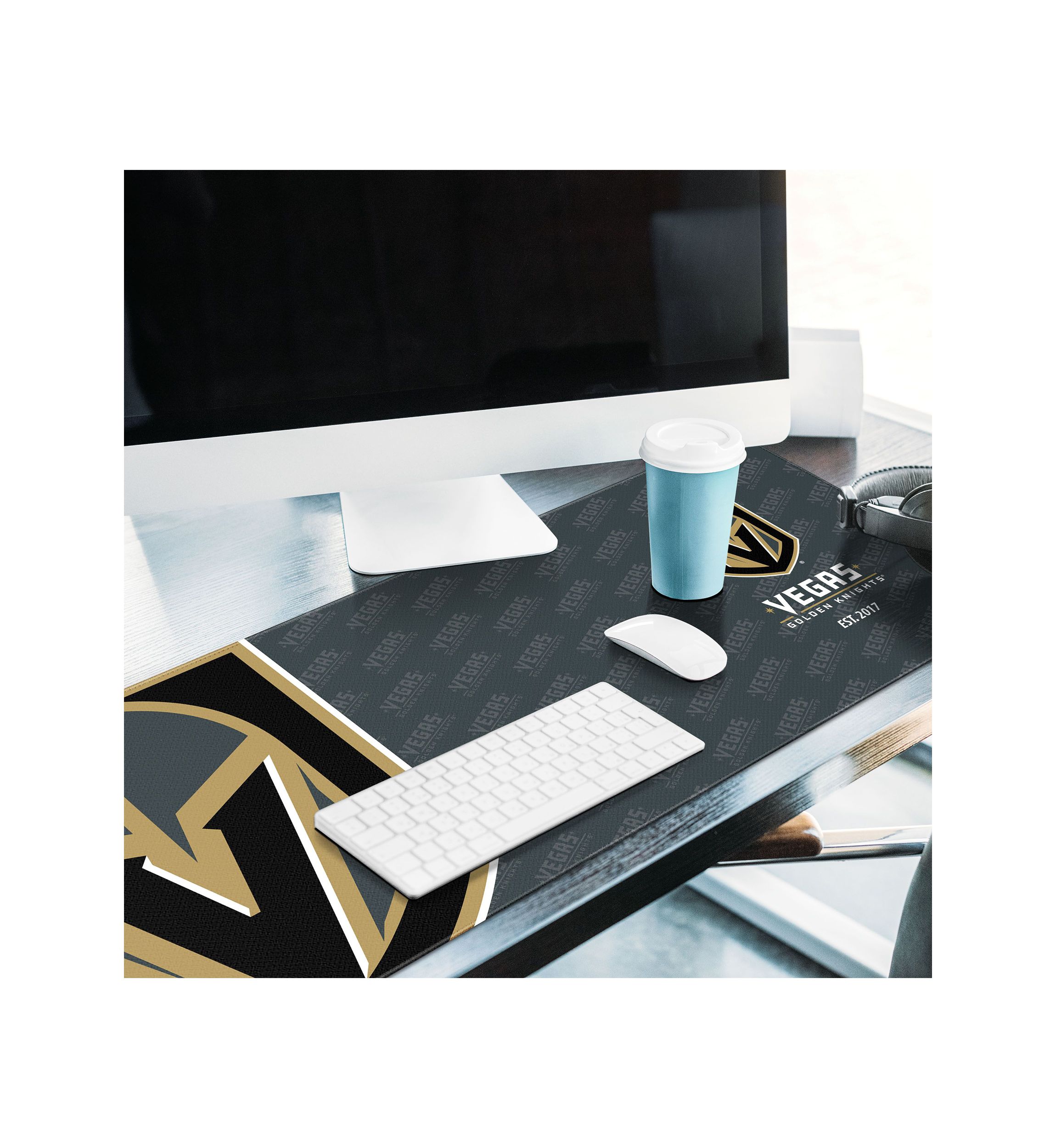YouTheFan NHL Vegas Golden Knights Logo Series Desk Pad