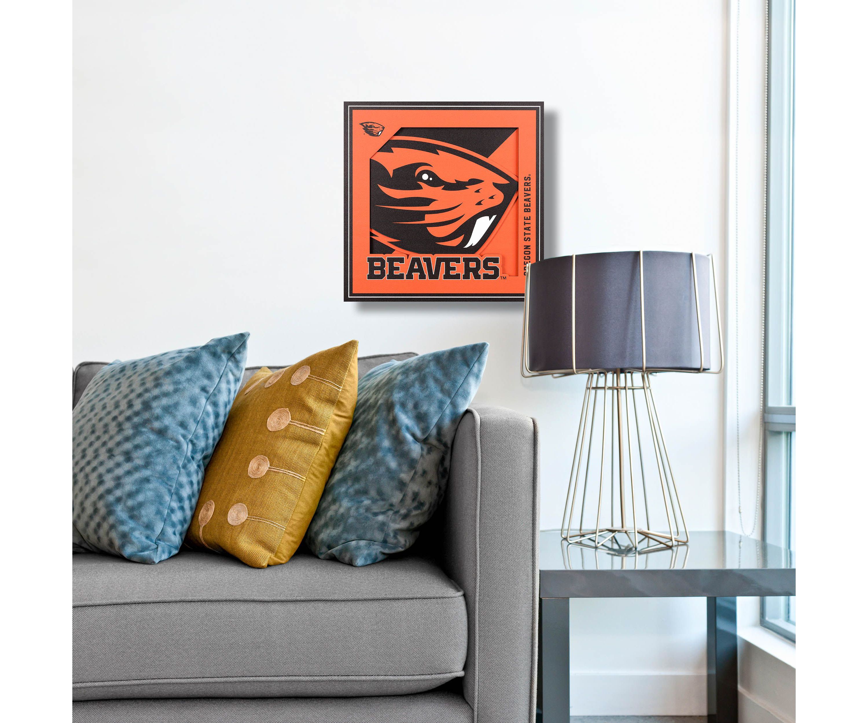 YouTheFan NCAA Oregon State Beavers 3D Logo Series Wall Art - 12x12
