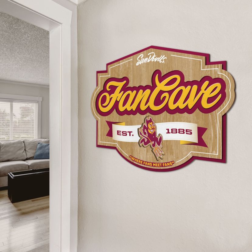 YouTheFan NCAA Arizona State Sun Devils Fan Cave Sign