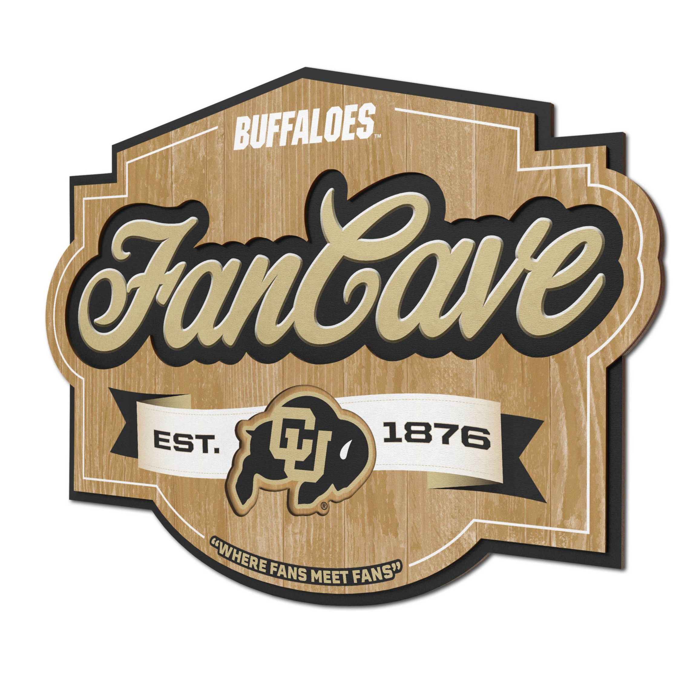 YouTheFan NCAA Colorado Buffaloes Fan Cave Sign
