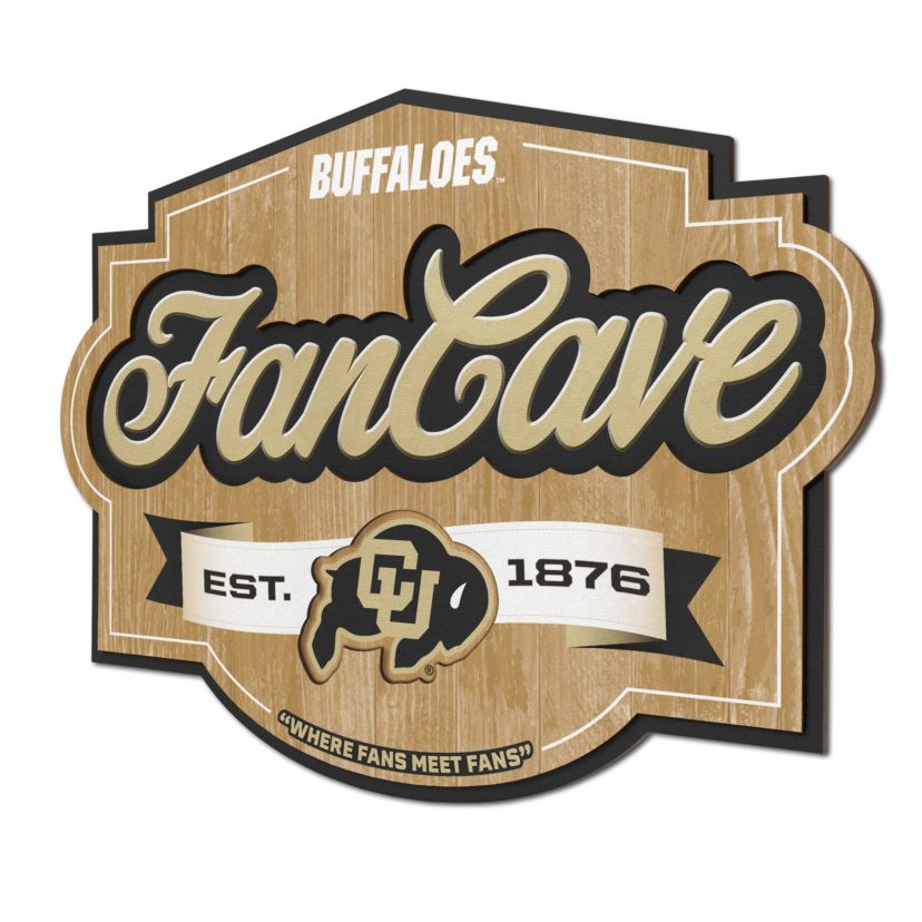 YouTheFan NCAA Colorado Buffaloes Fan Cave Sign