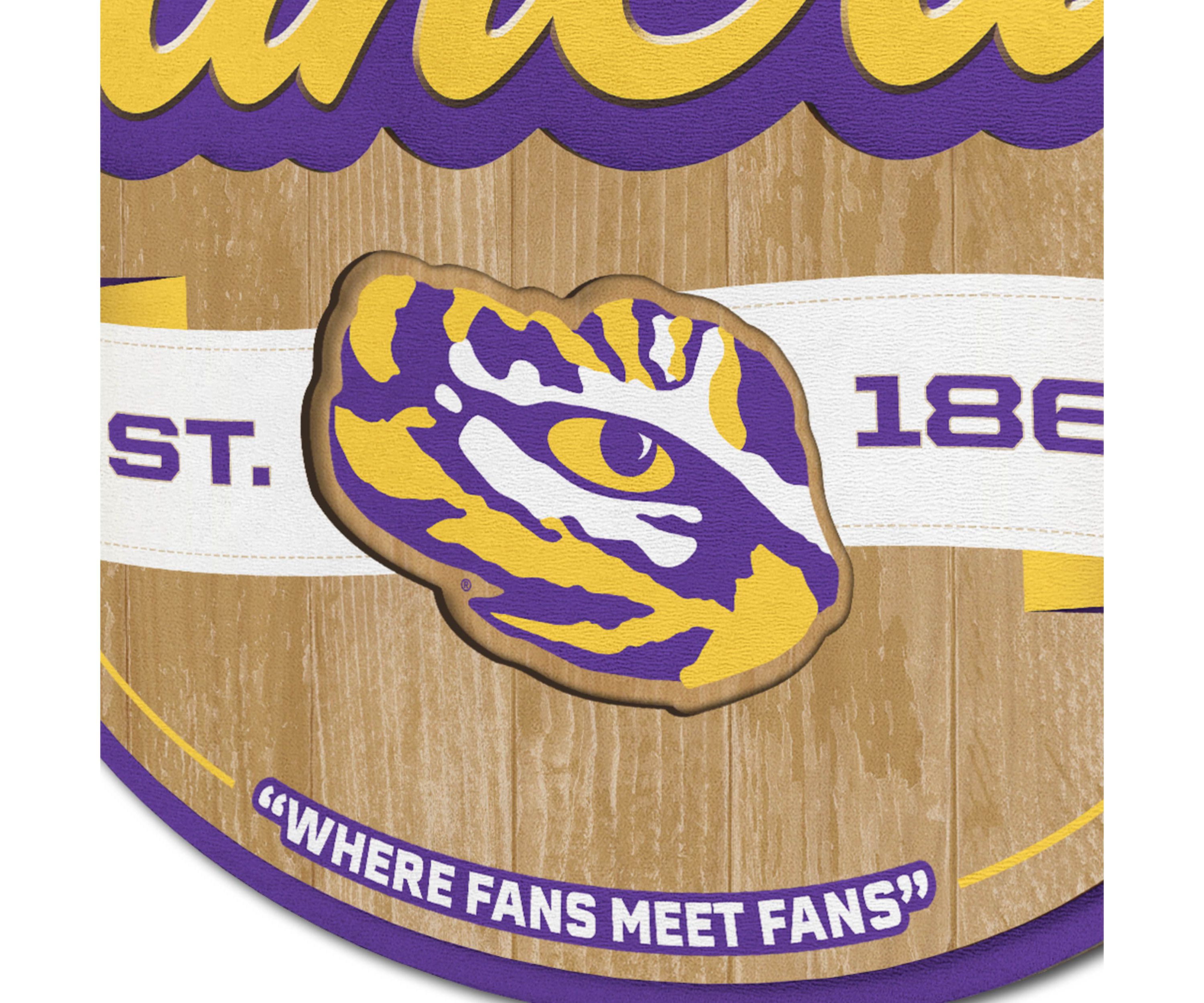 YouTheFan NCAA LSU Tigers Fan Cave Sign