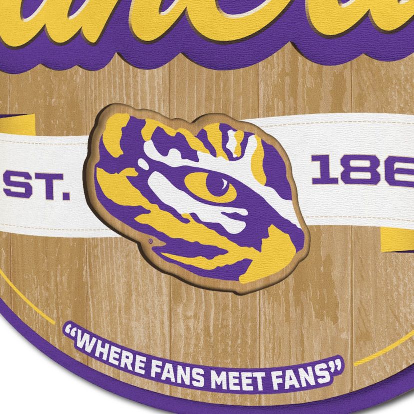 YouTheFan NCAA LSU Tigers Fan Cave Sign