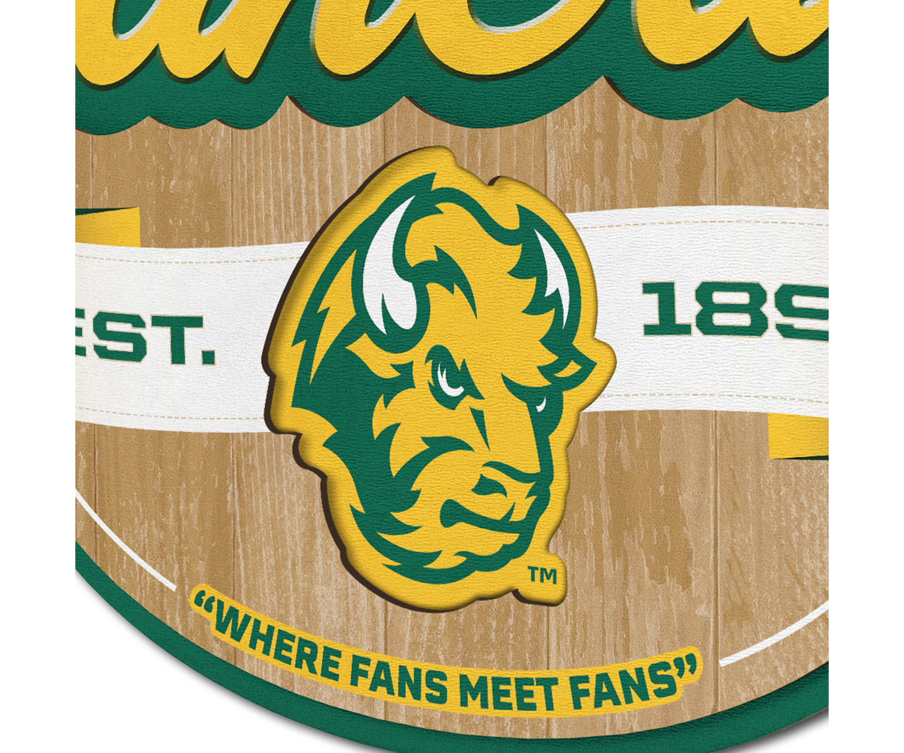 North Dakota Bisons YouTheFan NCAA North Dakota State Bison Fan Cave Sign