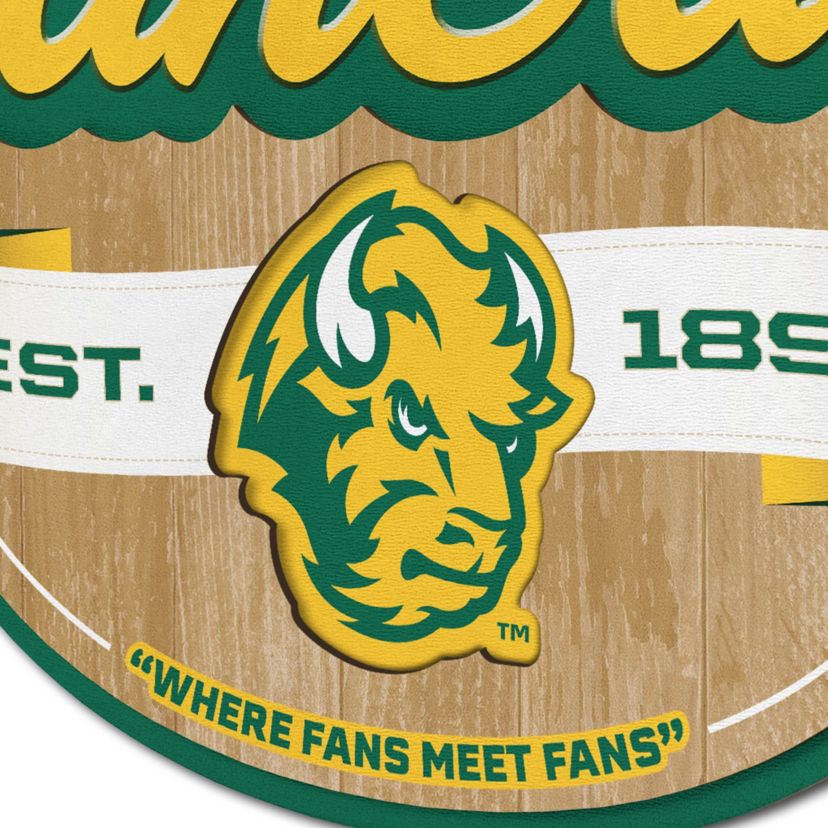 North Dakota Bisons YouTheFan NCAA North Dakota State Bison Fan Cave Sign