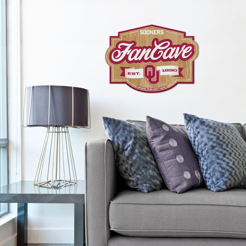 YouTheFan NCAA Oklahoma Sooners Fan Cave Sign
