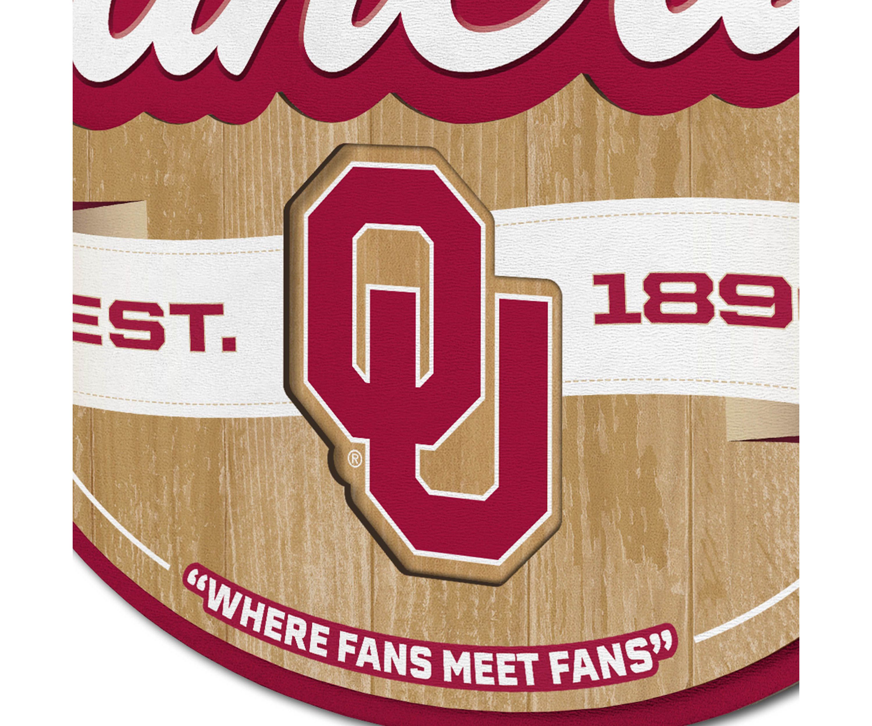 YouTheFan NCAA Oklahoma Sooners Fan Cave Sign