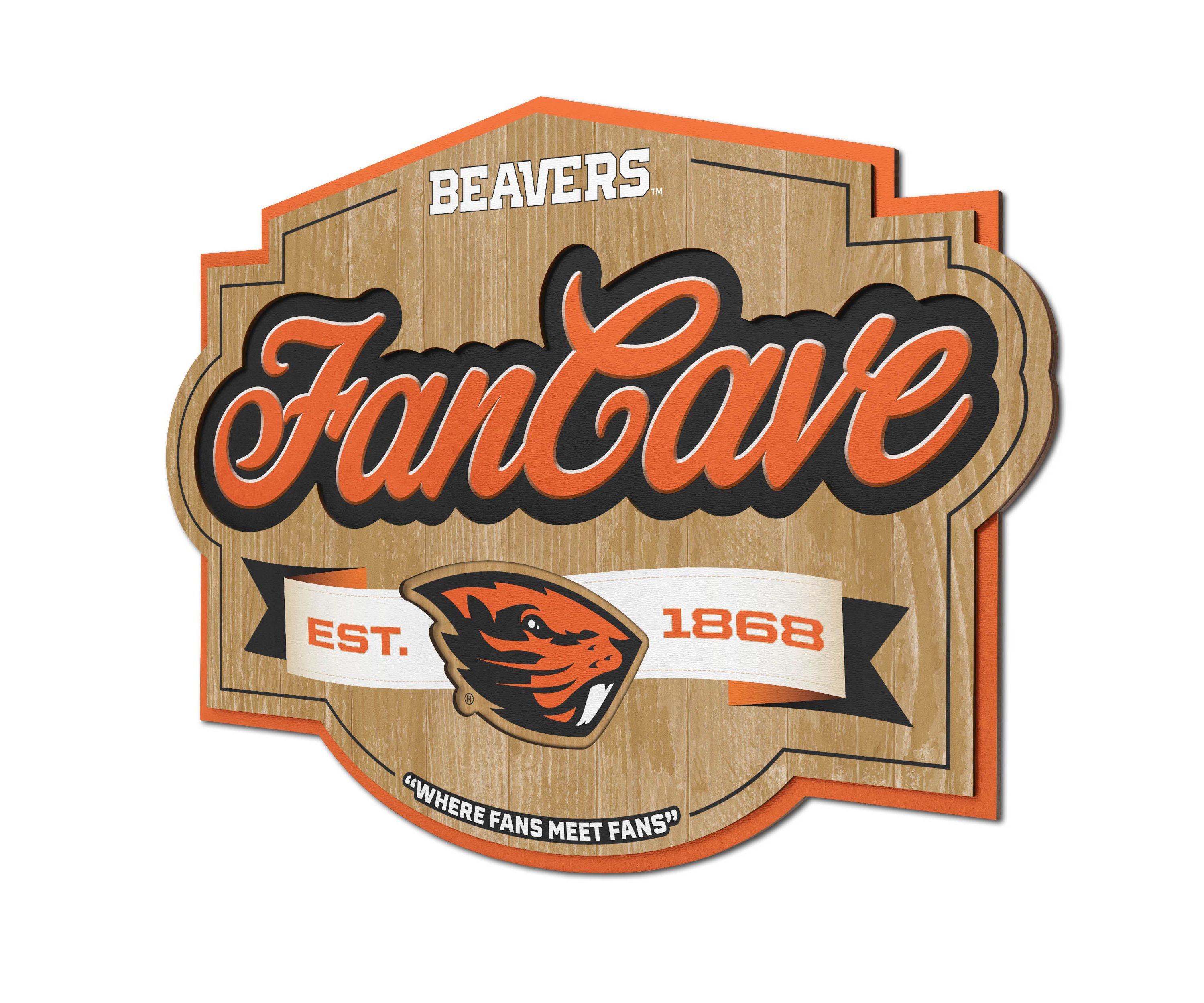 YouTheFan NCAA Oregon State Beavers Fan Cave Sign