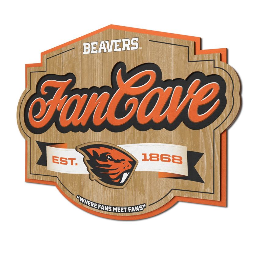 YouTheFan NCAA Oregon State Beavers Fan Cave Sign