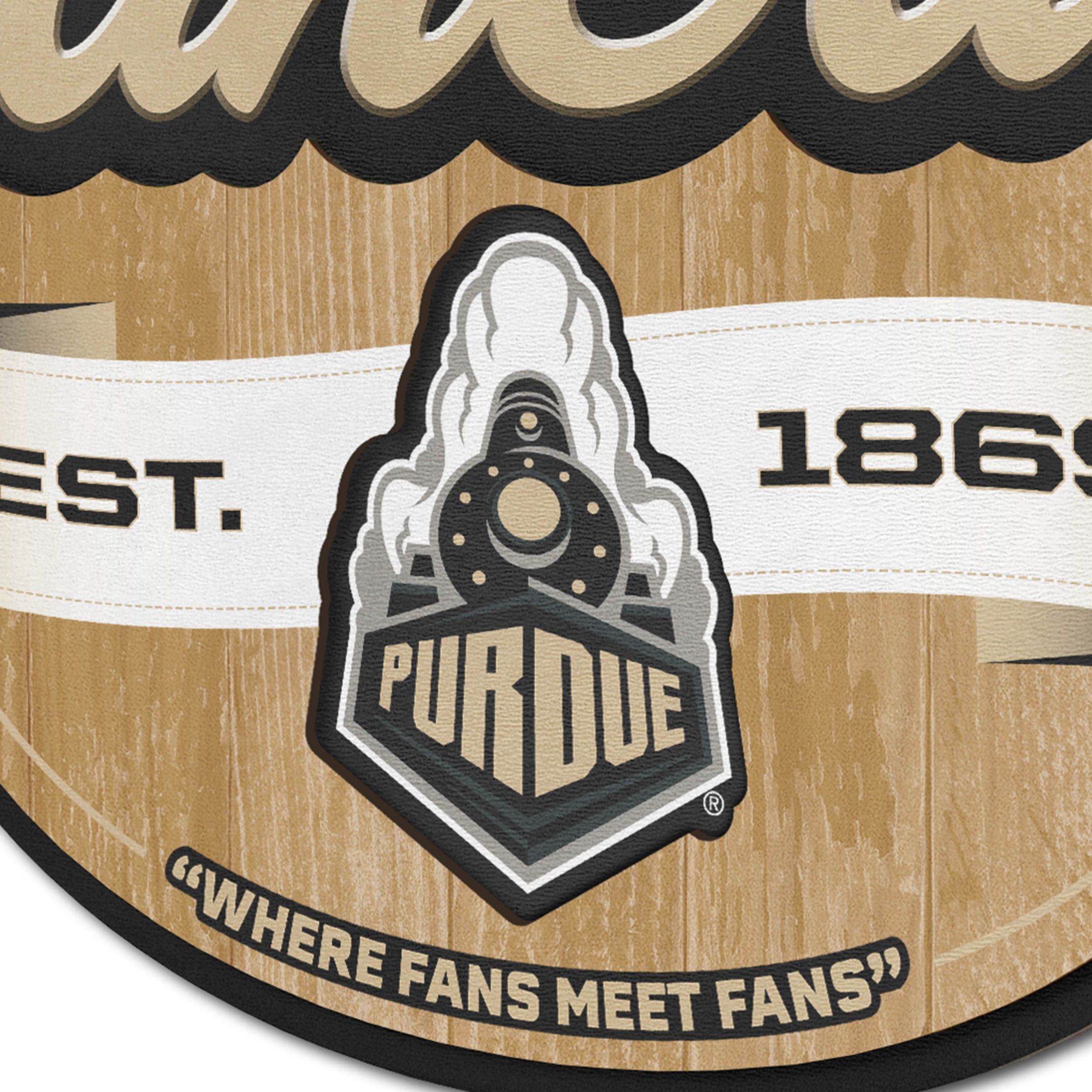 YouTheFan NCAA Purdue Boilermakers Fan Cave Sign