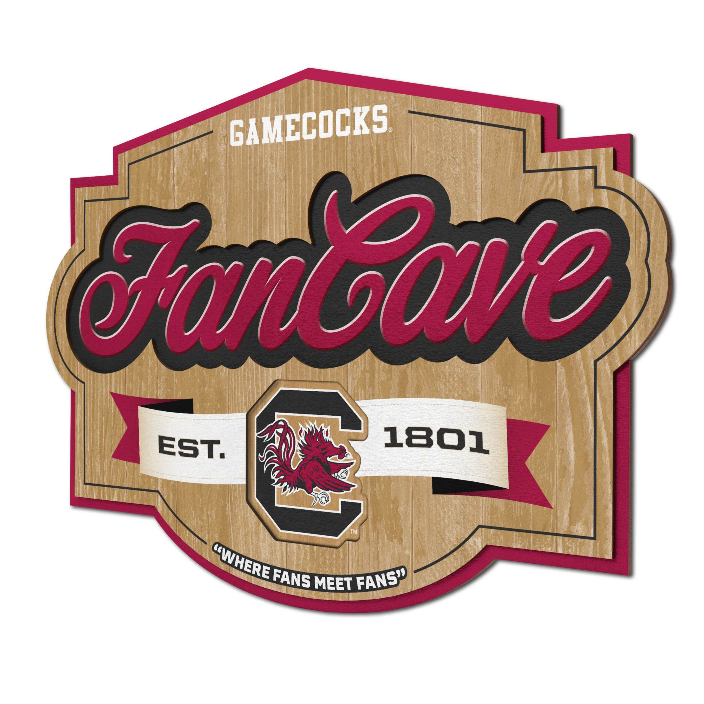 YouTheFan NCAA South Carolina Gamecocks Fan Cave Sign