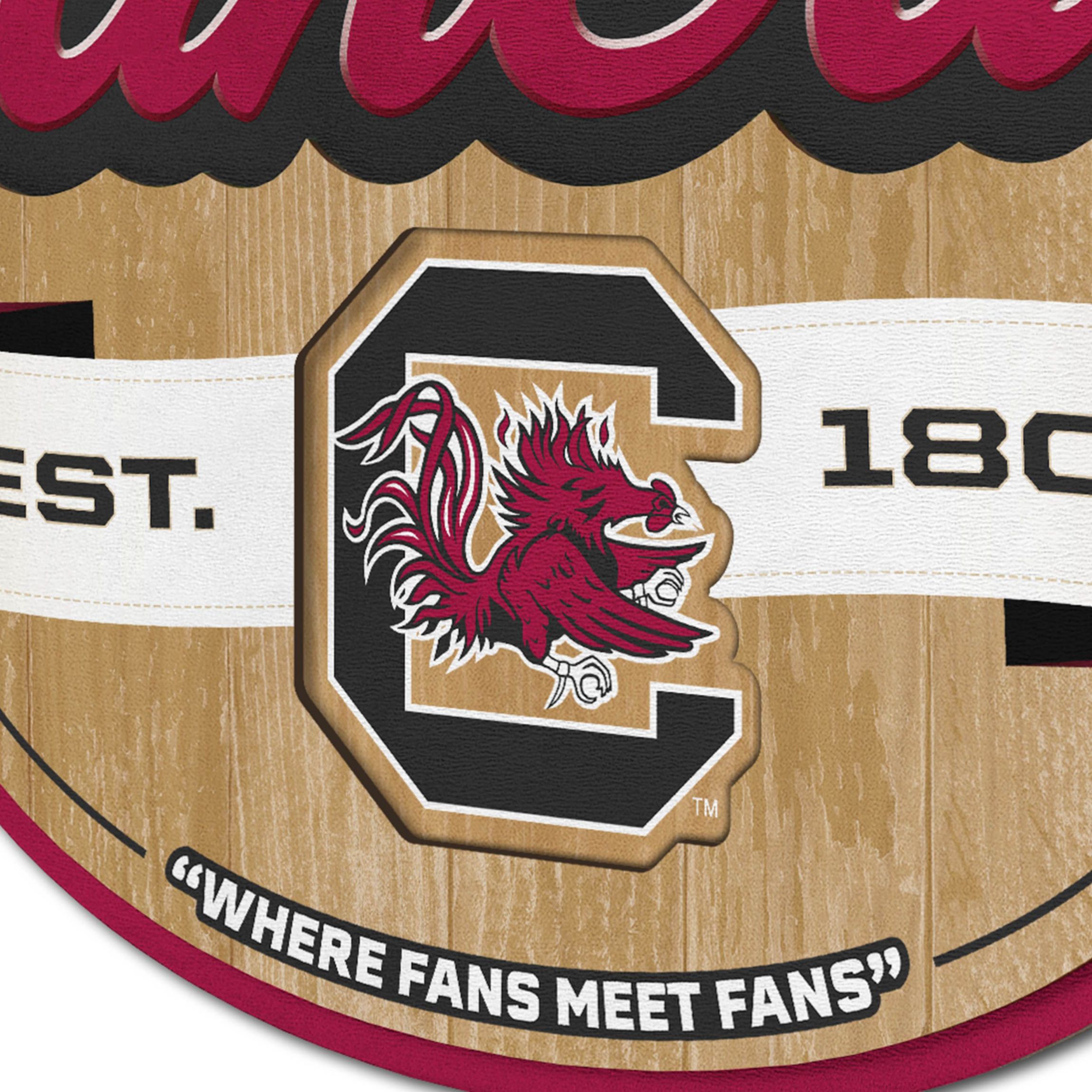 YouTheFan NCAA South Carolina Gamecocks Fan Cave Sign