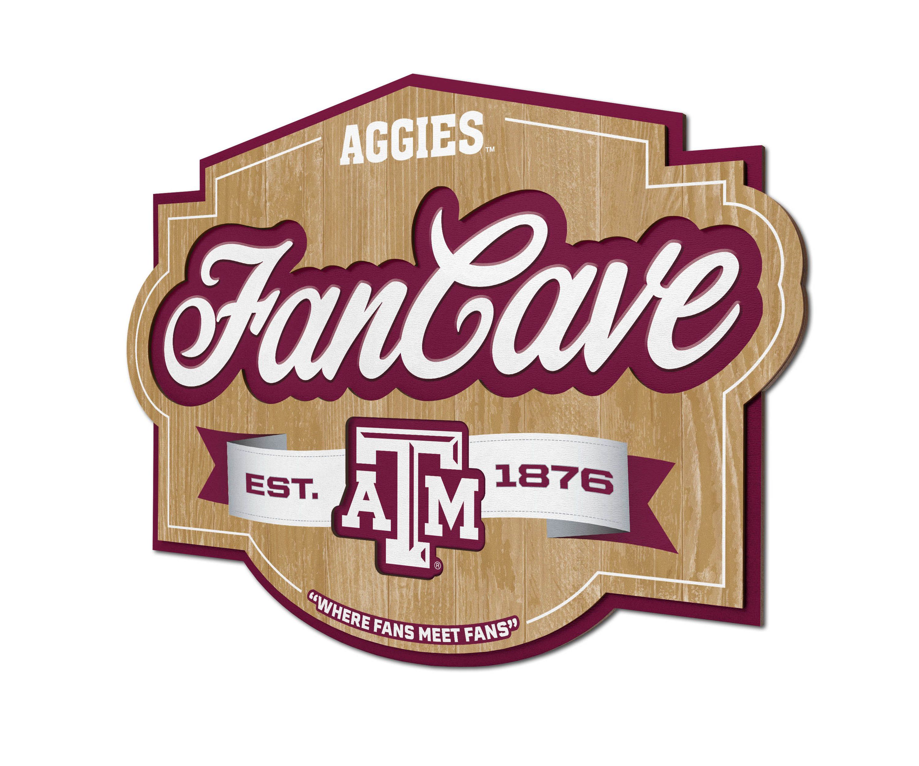 YouTheFan NCAA Texas A&M Aggies Fan Cave Sign