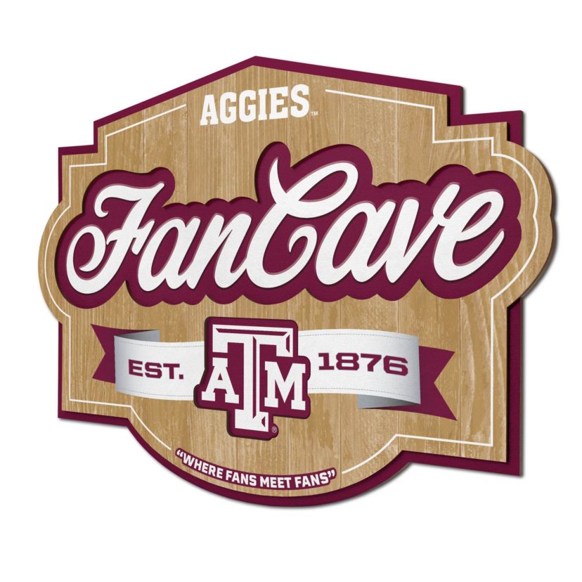 YouTheFan NCAA Texas A&M Aggies Fan Cave Sign