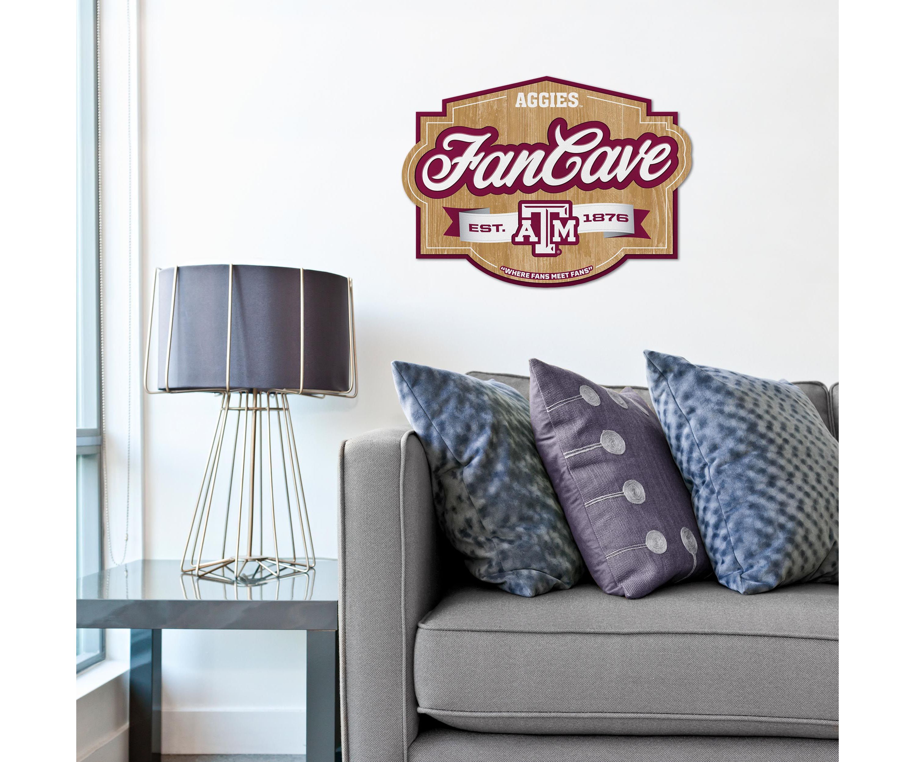 YouTheFan NCAA Texas A&M Aggies Fan Cave Sign