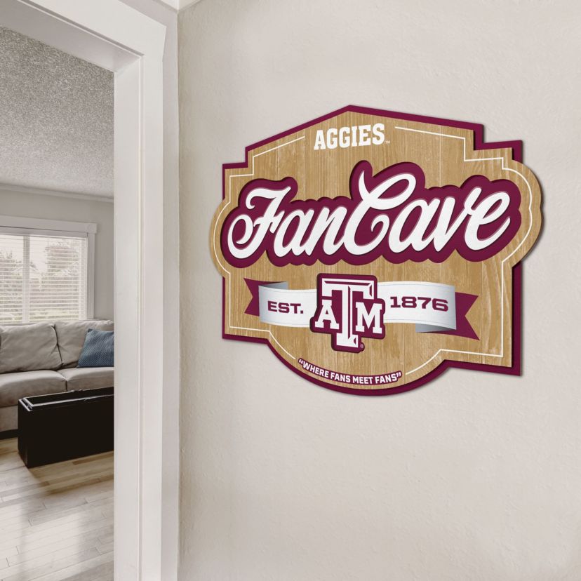 YouTheFan NCAA Texas A&M Aggies Fan Cave Sign