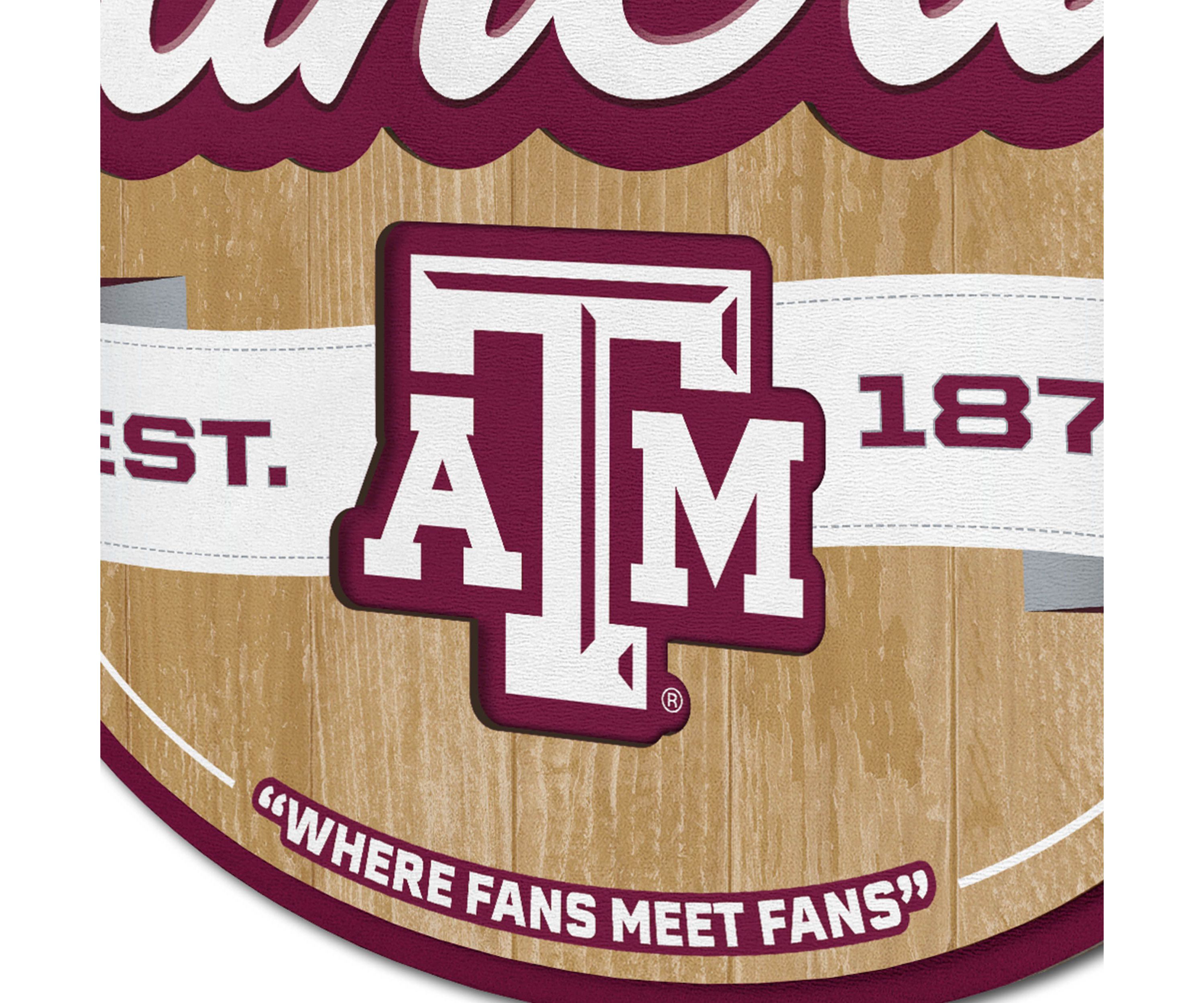 YouTheFan NCAA Texas A&M Aggies Fan Cave Sign