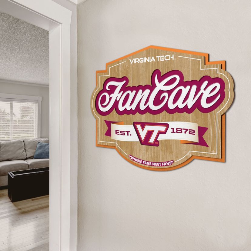 YouTheFan NCAA Virginia Tech Hokies Fan Cave Sign