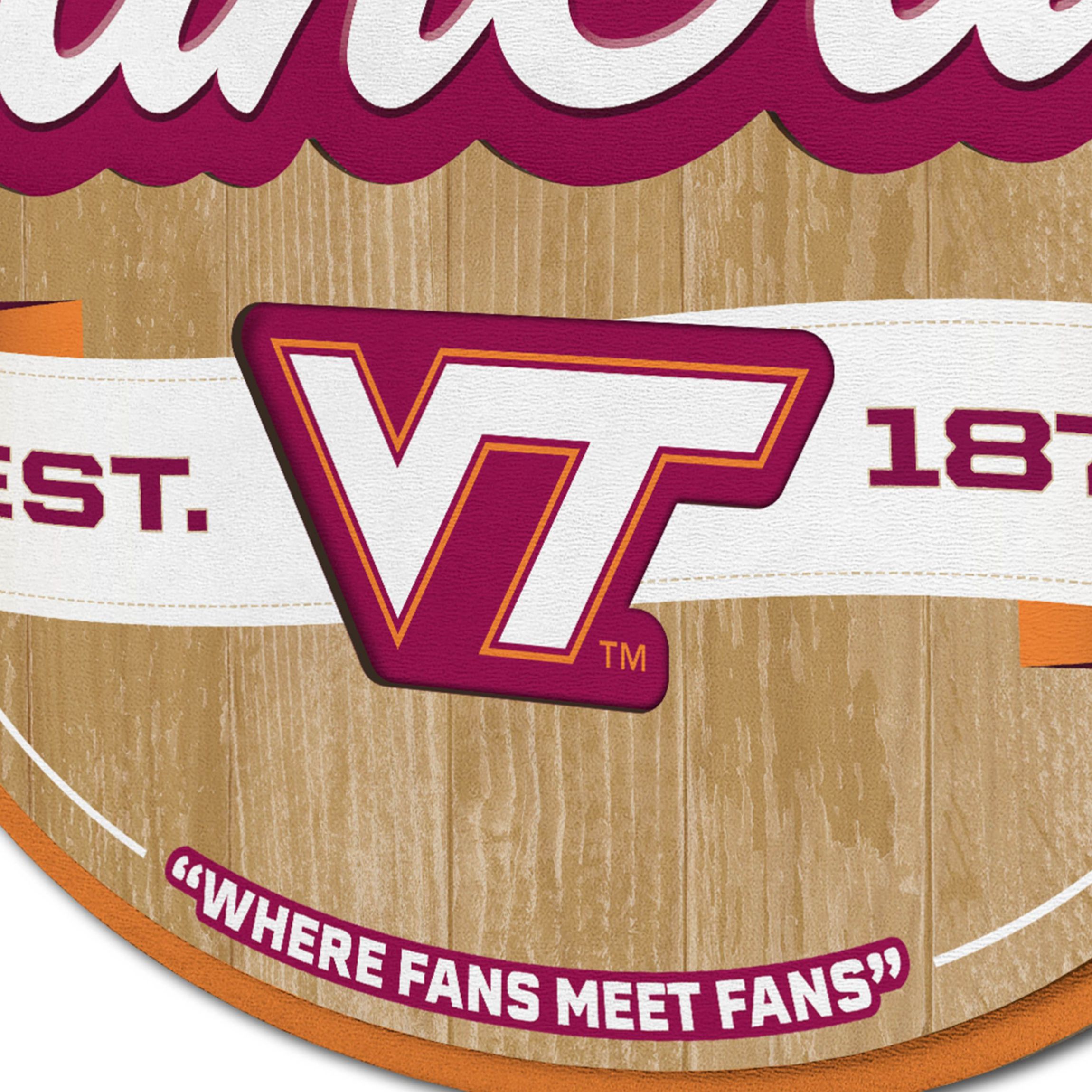 YouTheFan NCAA Virginia Tech Hokies Fan Cave Sign