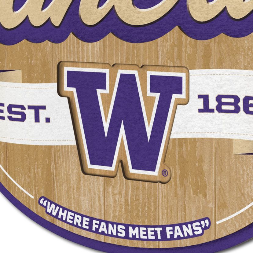 YouTheFan NCAA Washington Huskies Fan Cave Sign