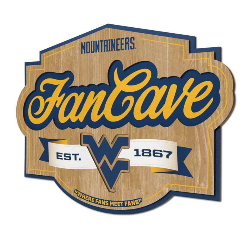 YouTheFan NCAA West Virginia Mountaineers Fan Cave Sign