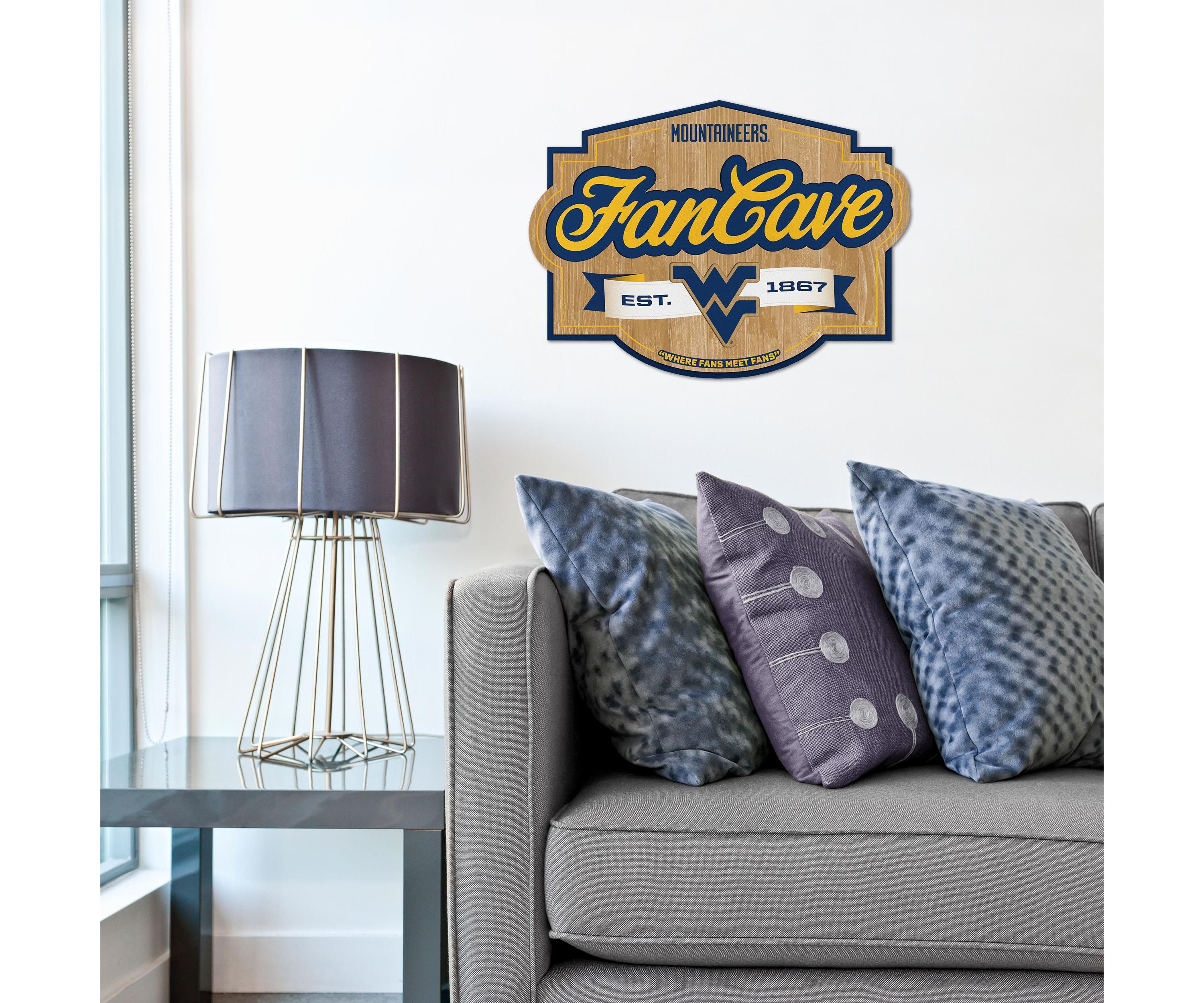 YouTheFan NCAA West Virginia Mountaineers Fan Cave Sign