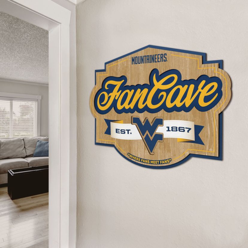 YouTheFan NCAA West Virginia Mountaineers Fan Cave Sign