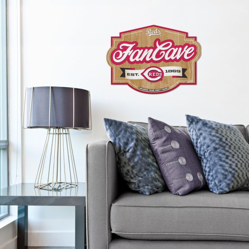 YouTheFan MLB Cincinnati Reds Fan Cave Sign