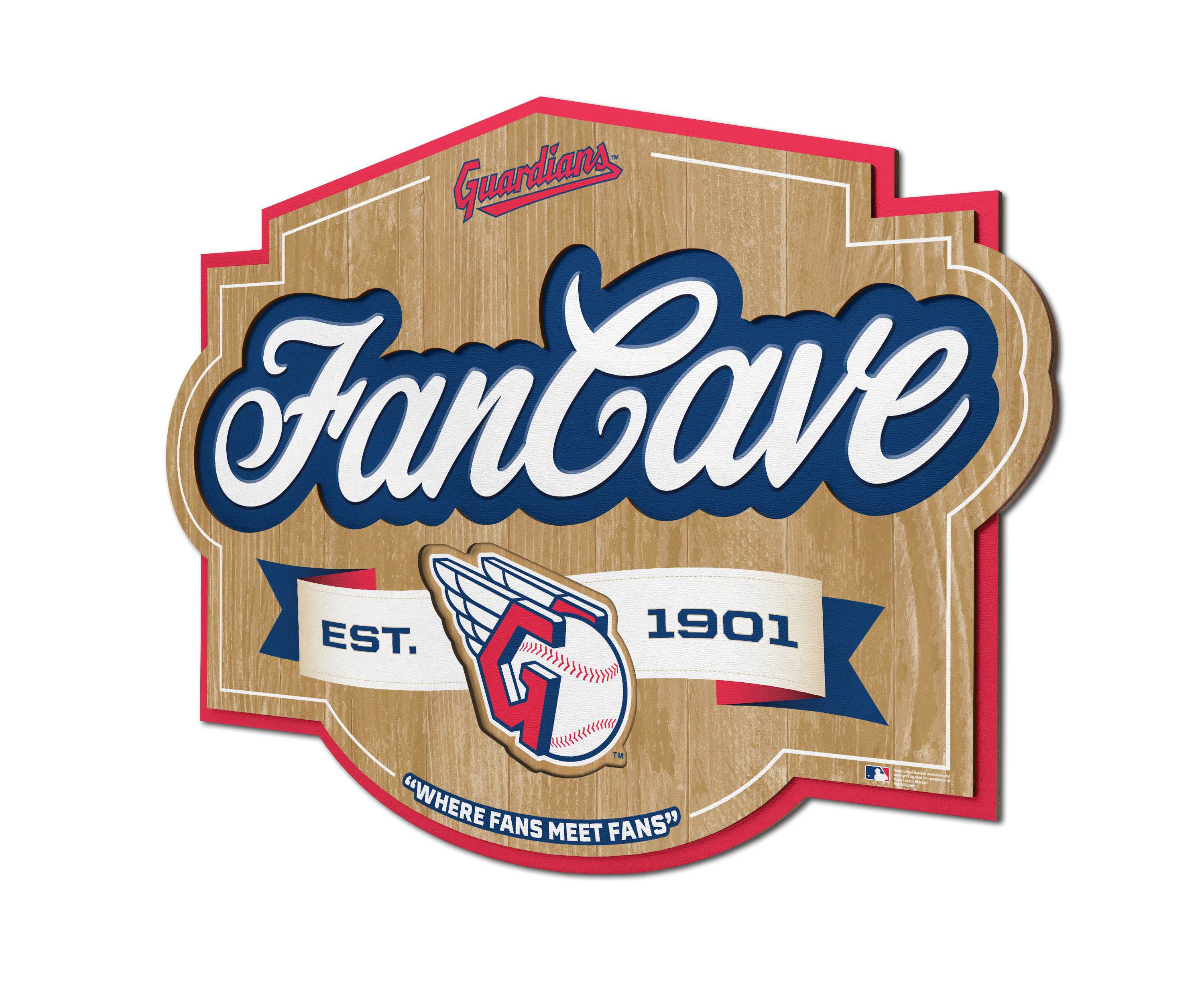 Cleveland Indians YouTheFan MLB Cleveland Guardians Fan Cave Sign