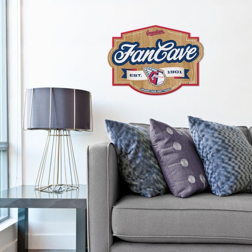 Cleveland Indians YouTheFan MLB Cleveland Guardians Fan Cave Sign