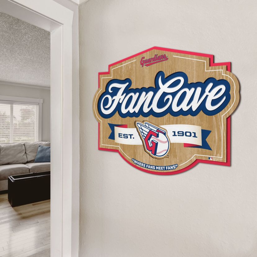 Cleveland Indians YouTheFan MLB Cleveland Guardians Fan Cave Sign