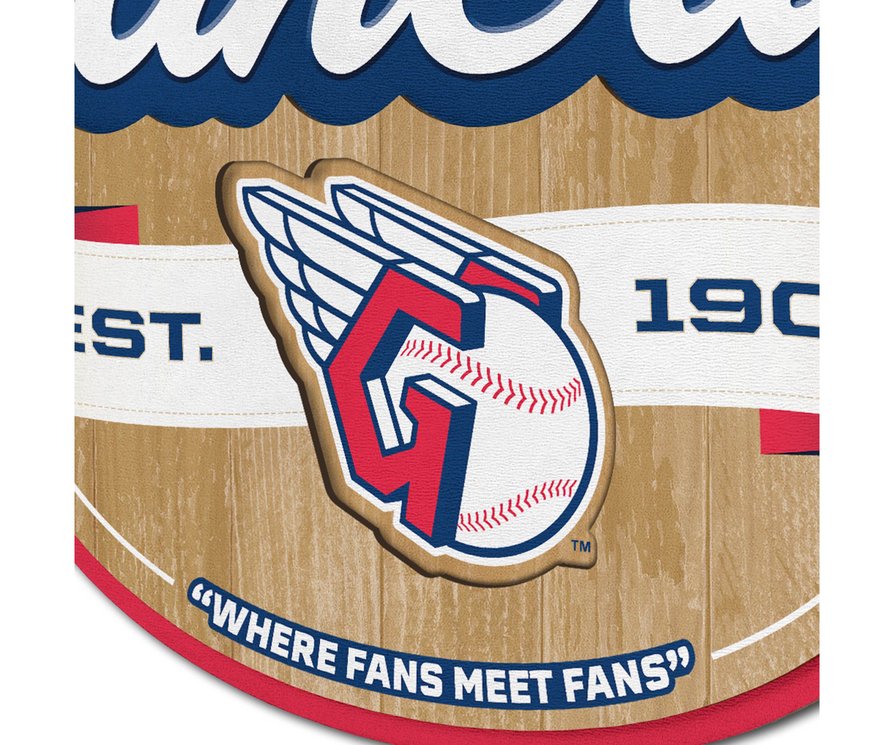 Cleveland Indians YouTheFan MLB Cleveland Guardians Fan Cave Sign