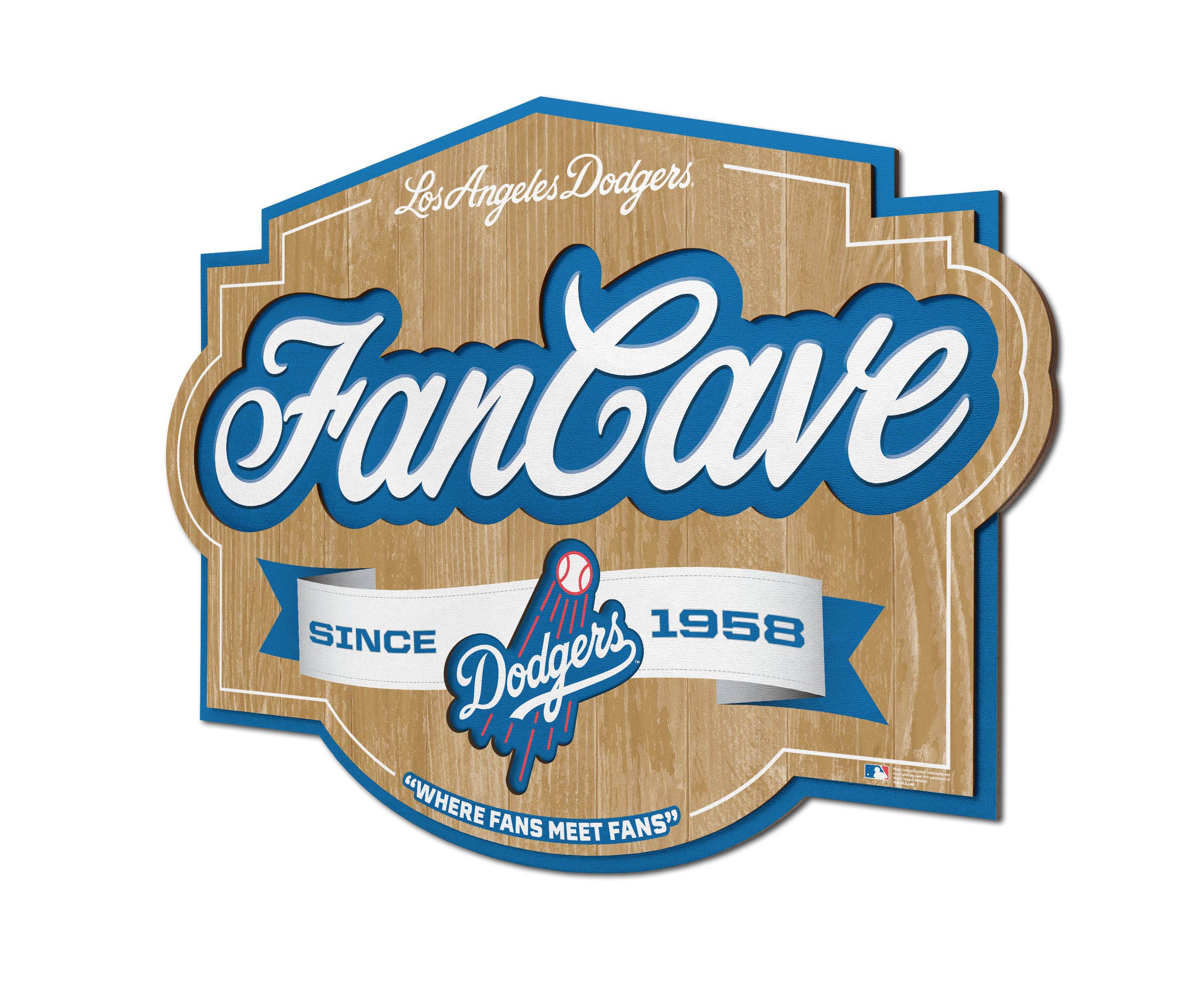 YouTheFan MLB Los Angeles Dodgers Fan Cave Sign