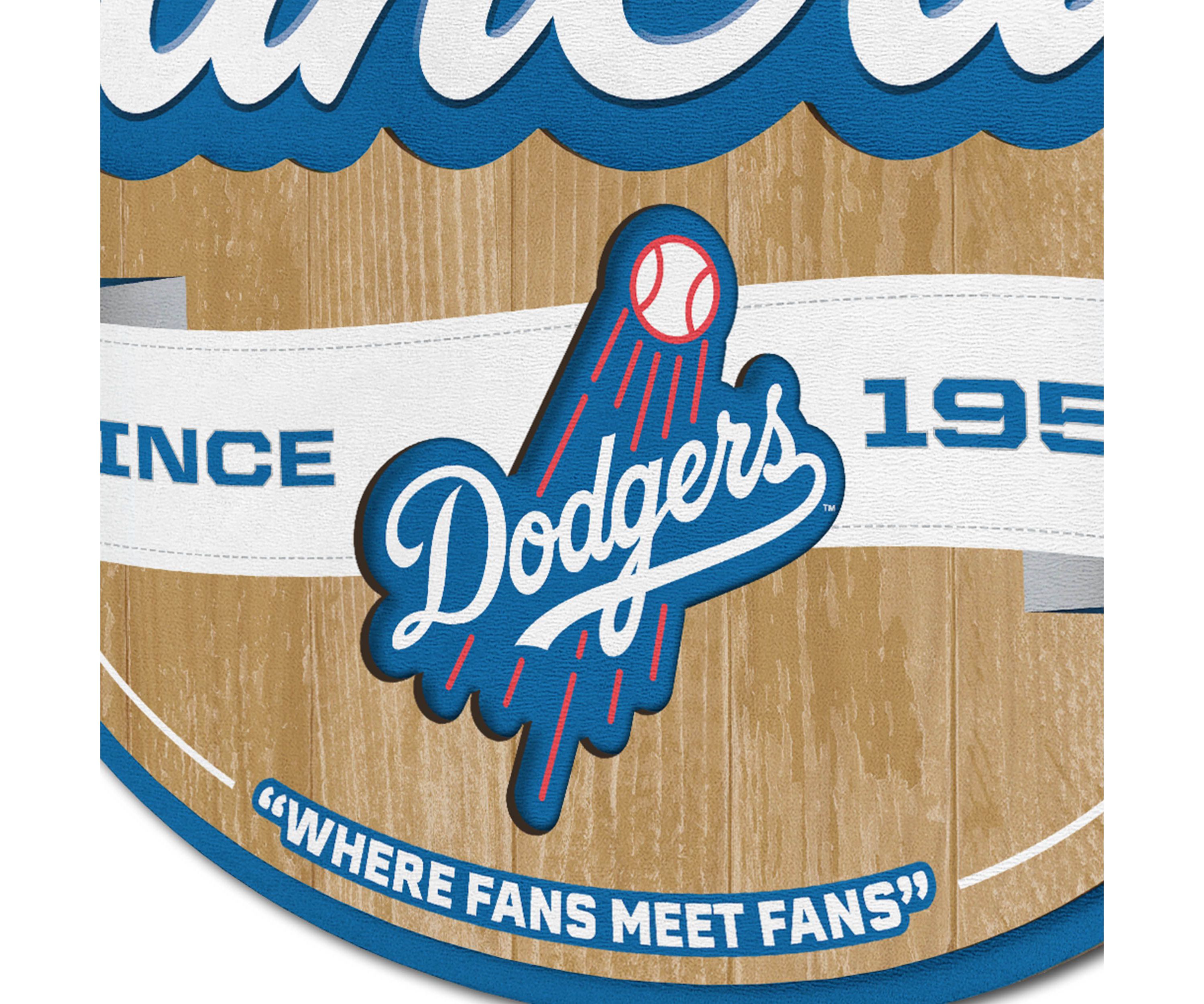 YouTheFan MLB Los Angeles Dodgers Fan Cave Sign