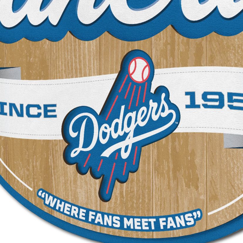 YouTheFan MLB Los Angeles Dodgers Fan Cave Sign