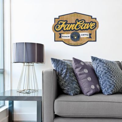 YouTheFan MLB Milwaukee Brewers Fan Cave Sign
