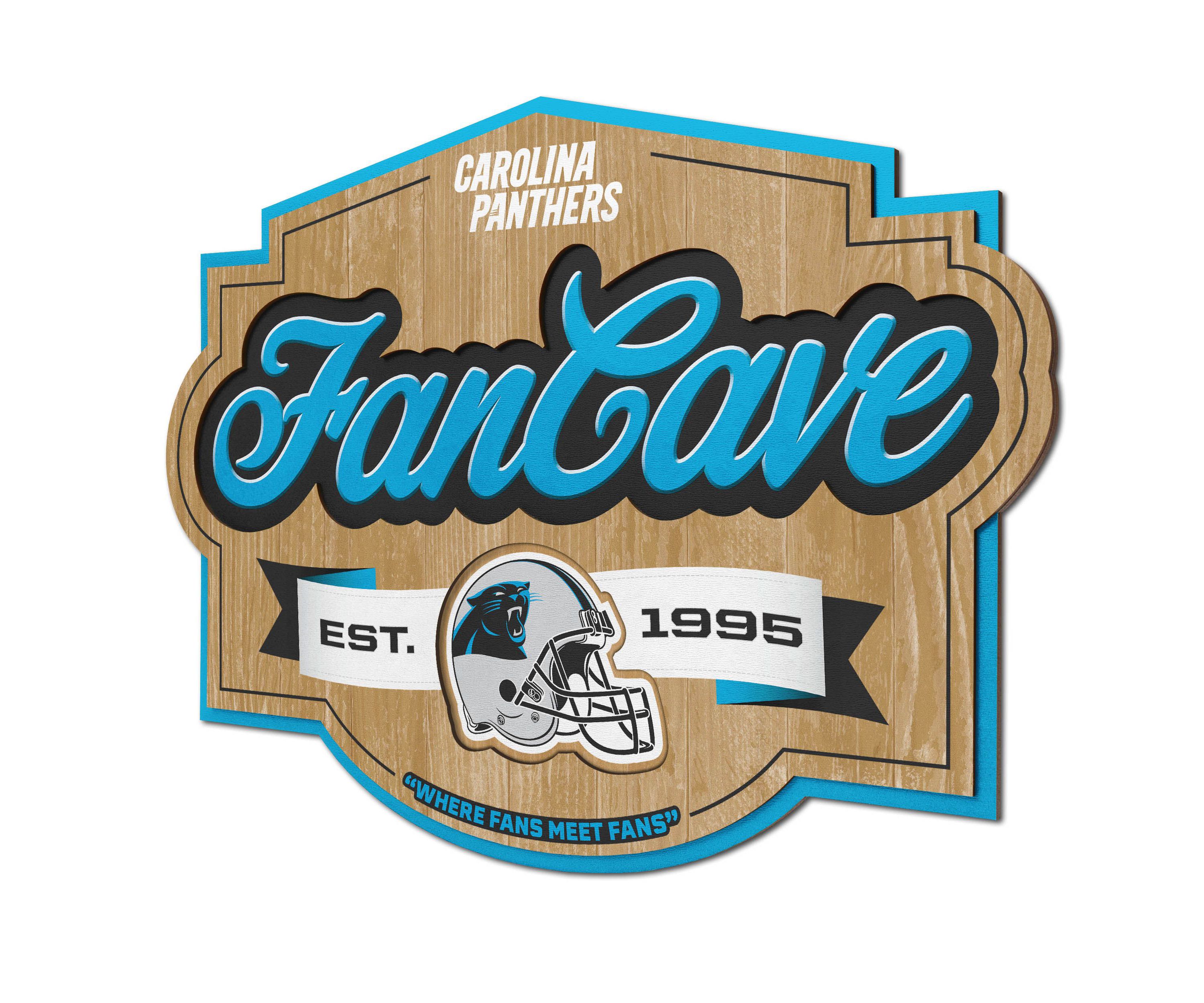 YouTheFan NFL Carolina Panthers Fan Cave Sign