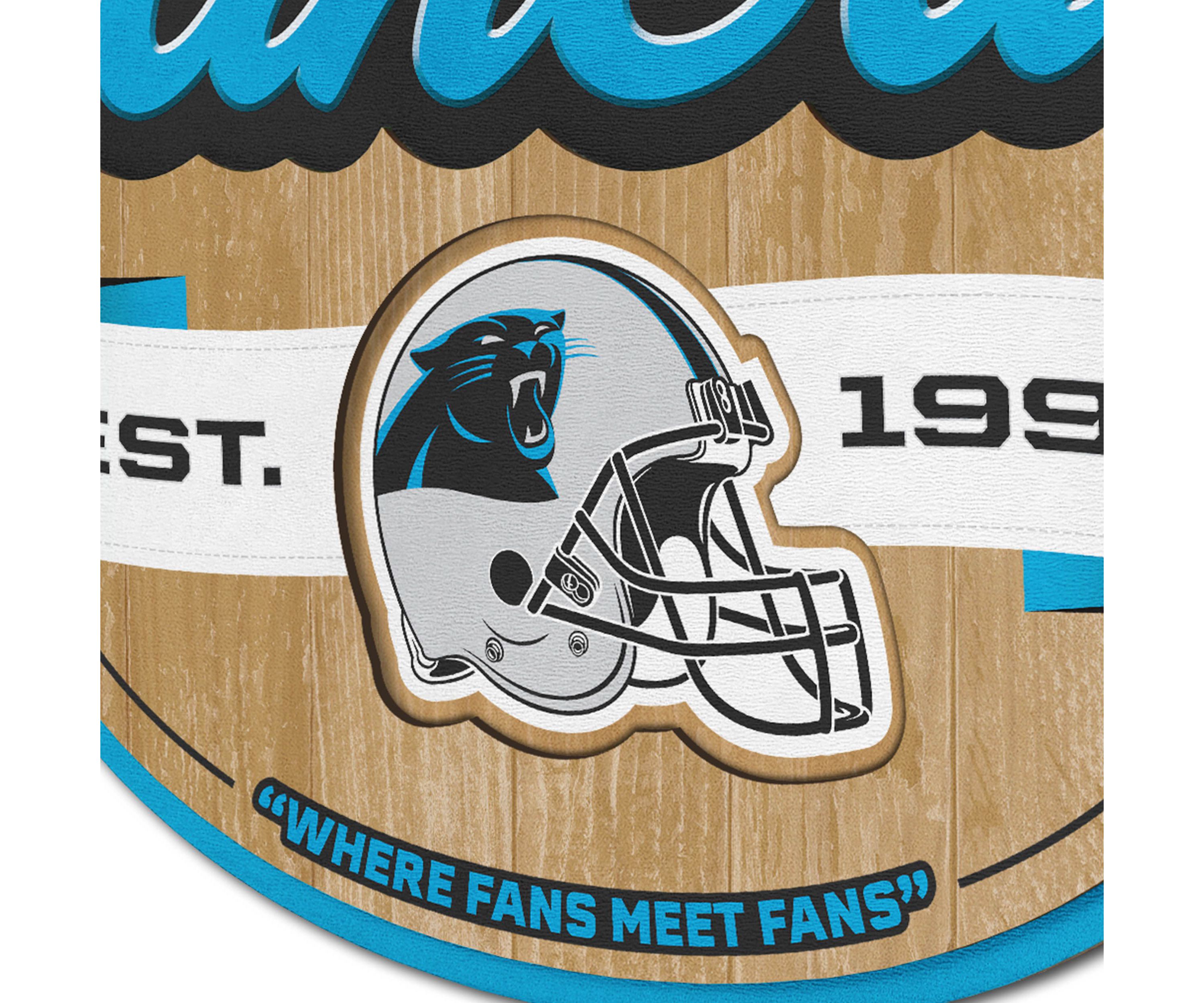 YouTheFan NFL Carolina Panthers Fan Cave Sign